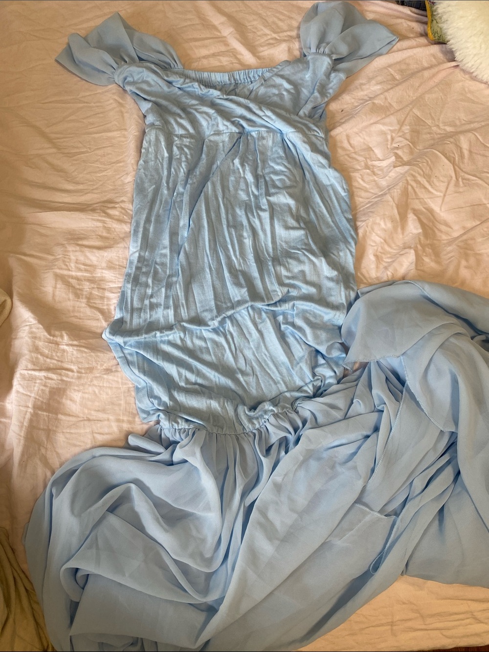 Light Blue Maternity Dress